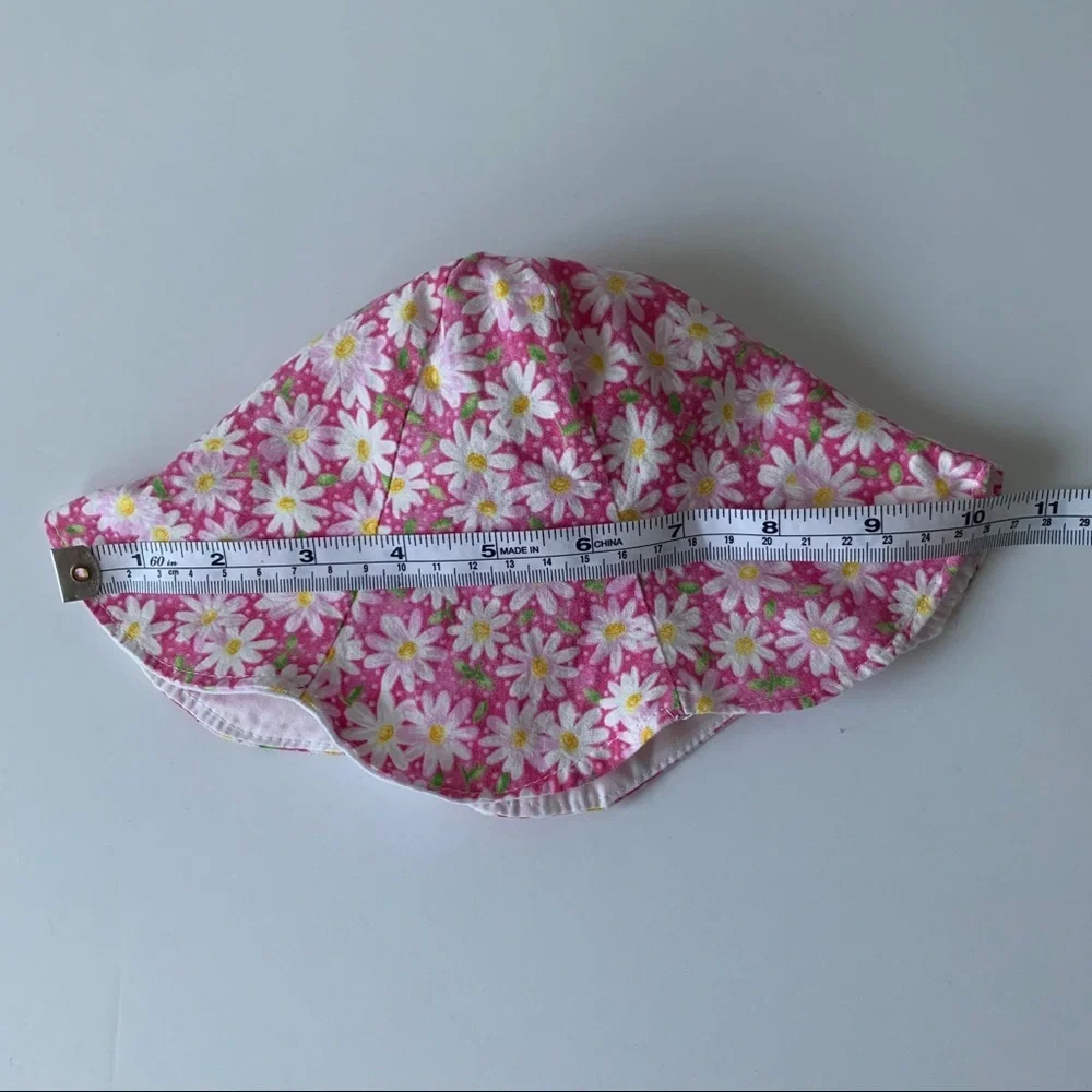 Vintage Plaid and Daisy Printed Sun Hat Bundle